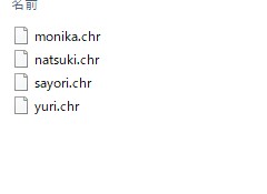 ドキドキ文芸部（DDLC）のゲームデータフォルダ